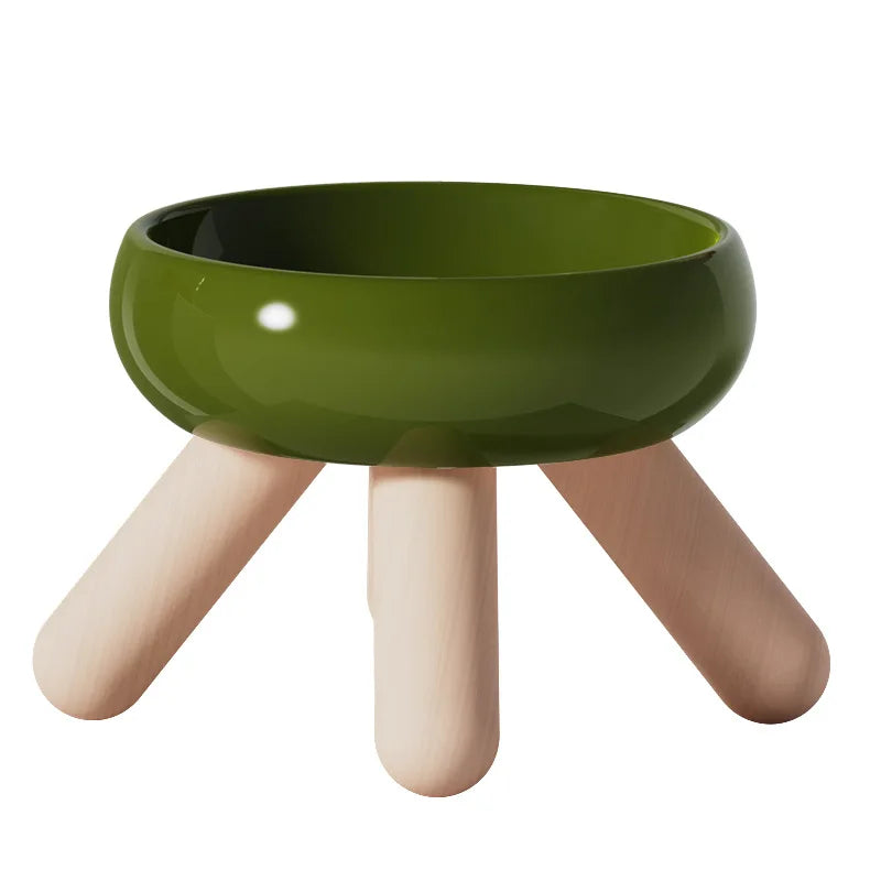 Design hævet katteskål - komfort og naturlig elegance