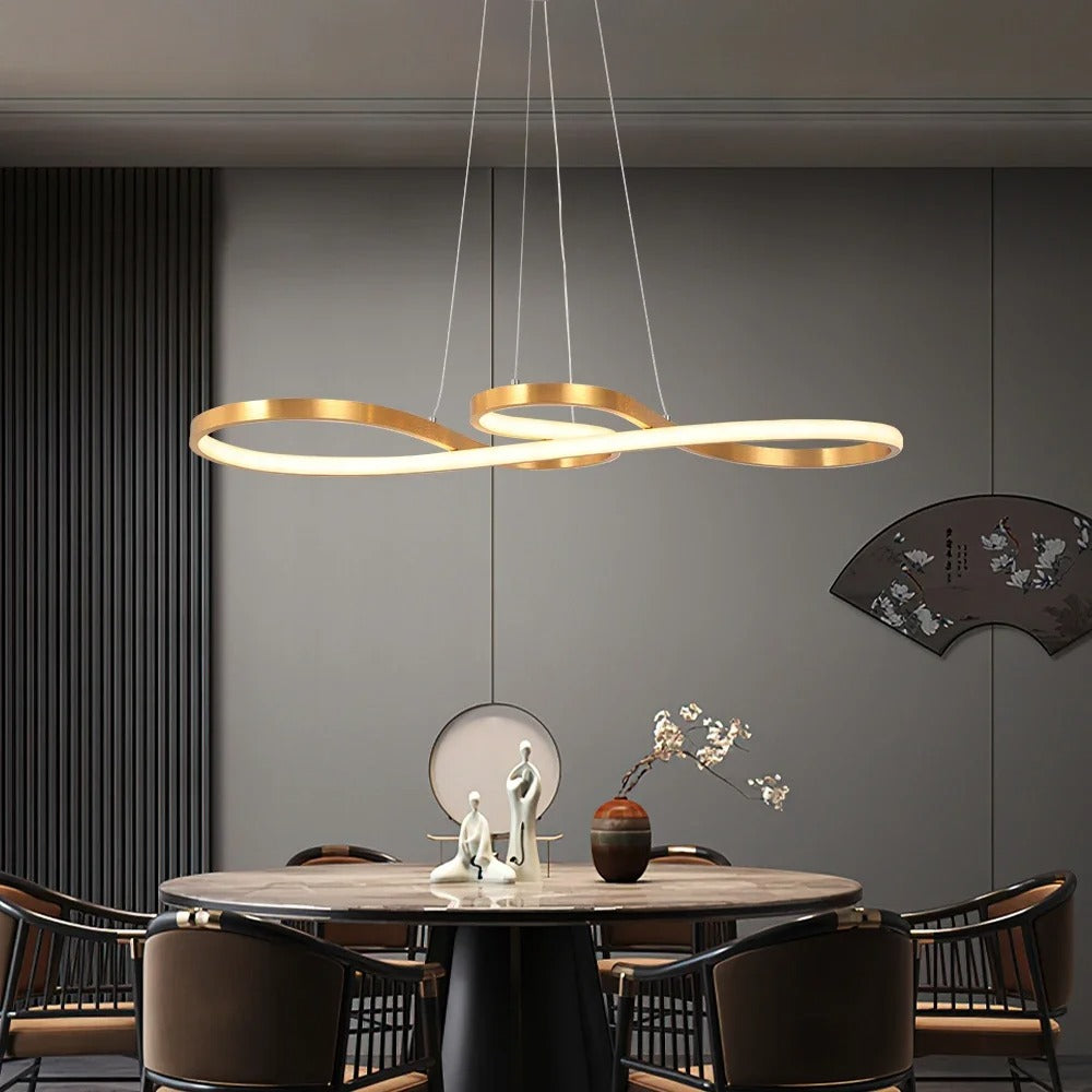 Moderne LED Oppheng i Ringer – Elegant og Futuristisk Design 