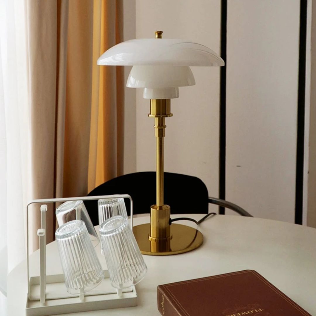 Lâmpada de Mesa LED Estilo Escandinavo – Luz Suave e Moderna 
