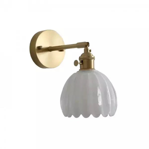 Applique Decorativa da Parete – Fiore in Bocciolo e Atmosfera Romantica 