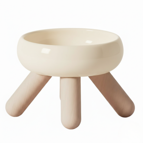 Design hævet katteskål - komfort og naturlig elegance