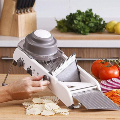 Mandoline De Cuisine Multifonction — Précision & Sécurité Maximales