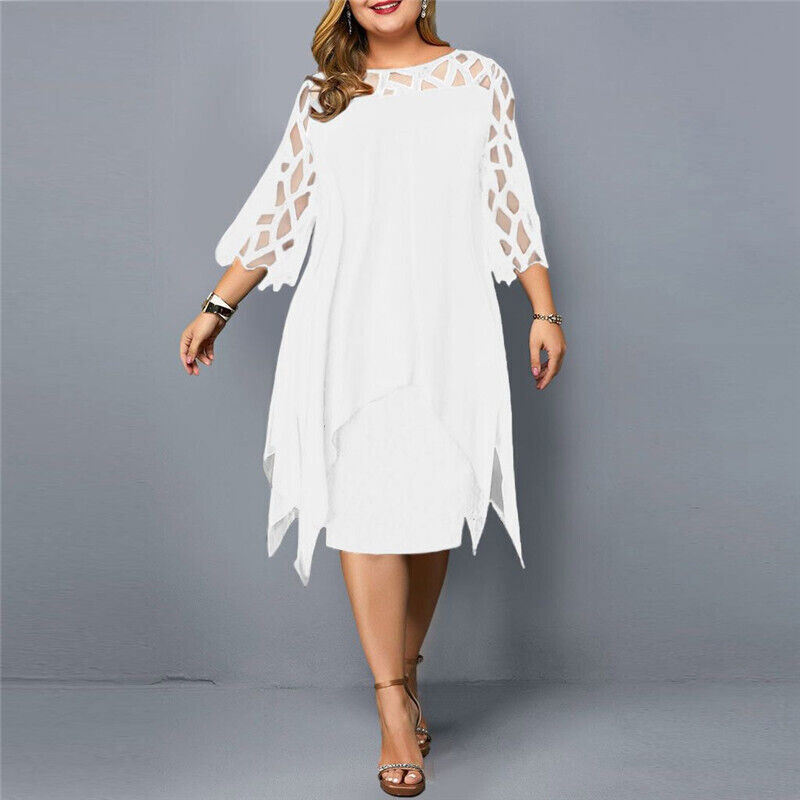 Blandine | Sukienka Wieczorowa Plus Size – Styl Elegancki i Asymetryczny Żakiet 