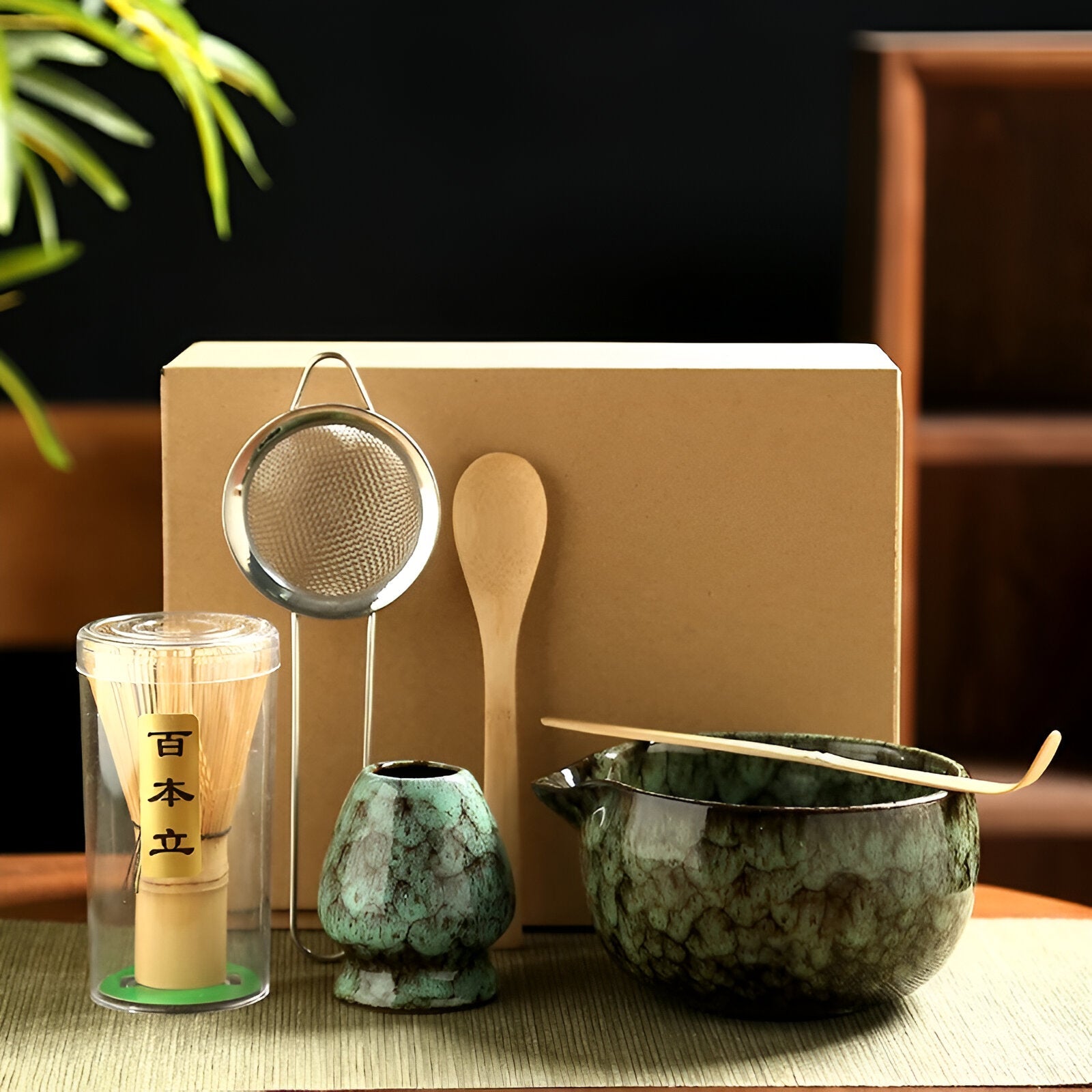 Conjunto de preparação Matcha 6 peças - Elegância artesanal e sabor requintado