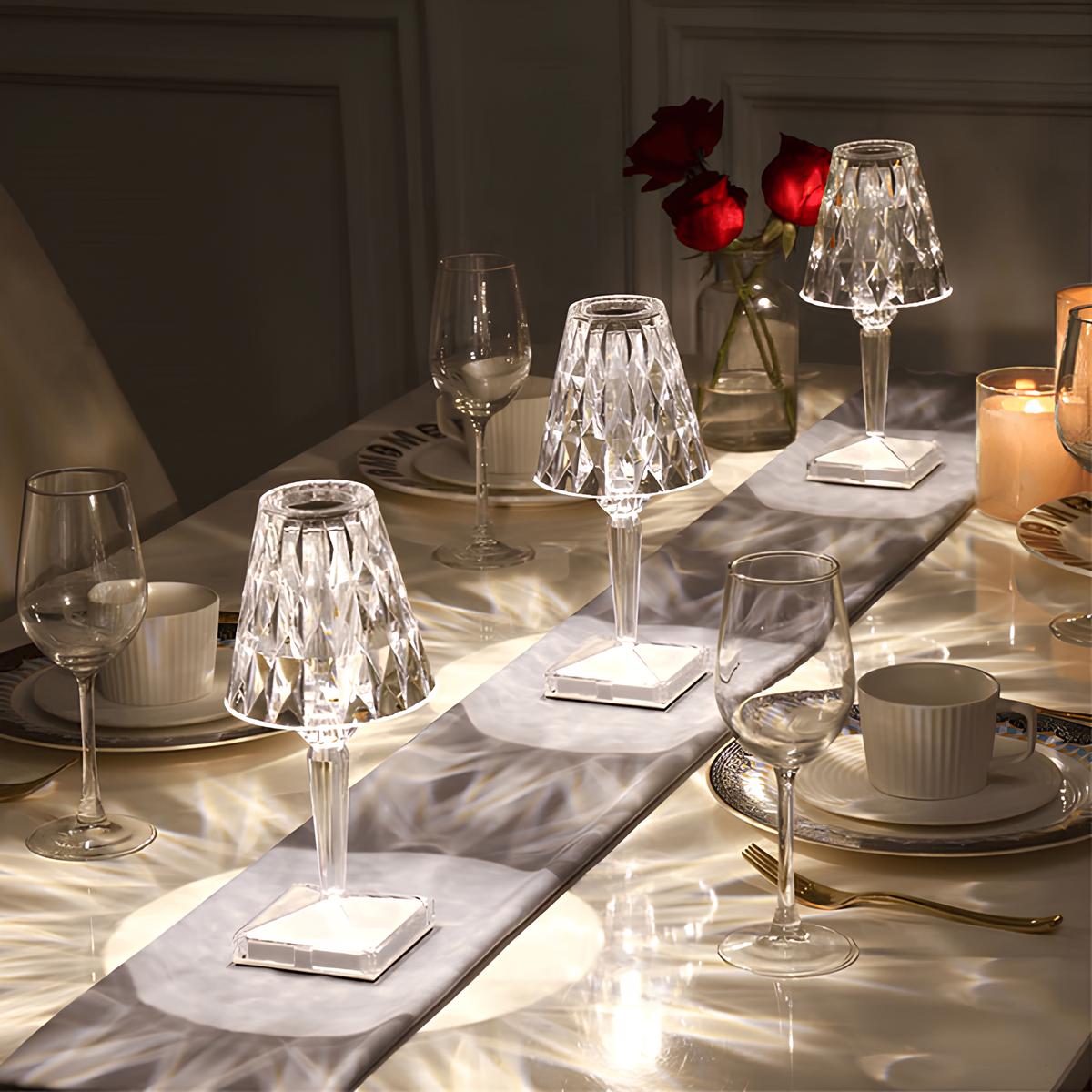 Tafellamp Kristallijn – Moderne Elegantie En Warme Sfeer 