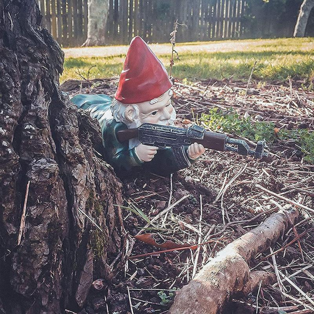Anão de Jardim Militar – Toque de Humor e Defesa Externa 