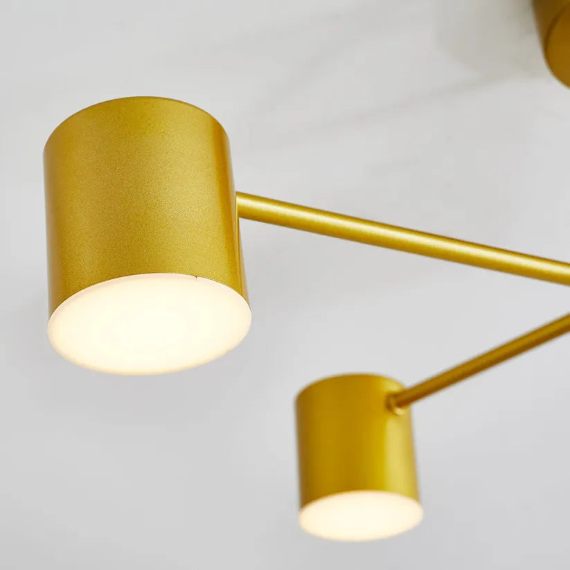Modern Ceiling Light with 6 Adjustable LED Heads – Versatile Lighting and Chic Design 