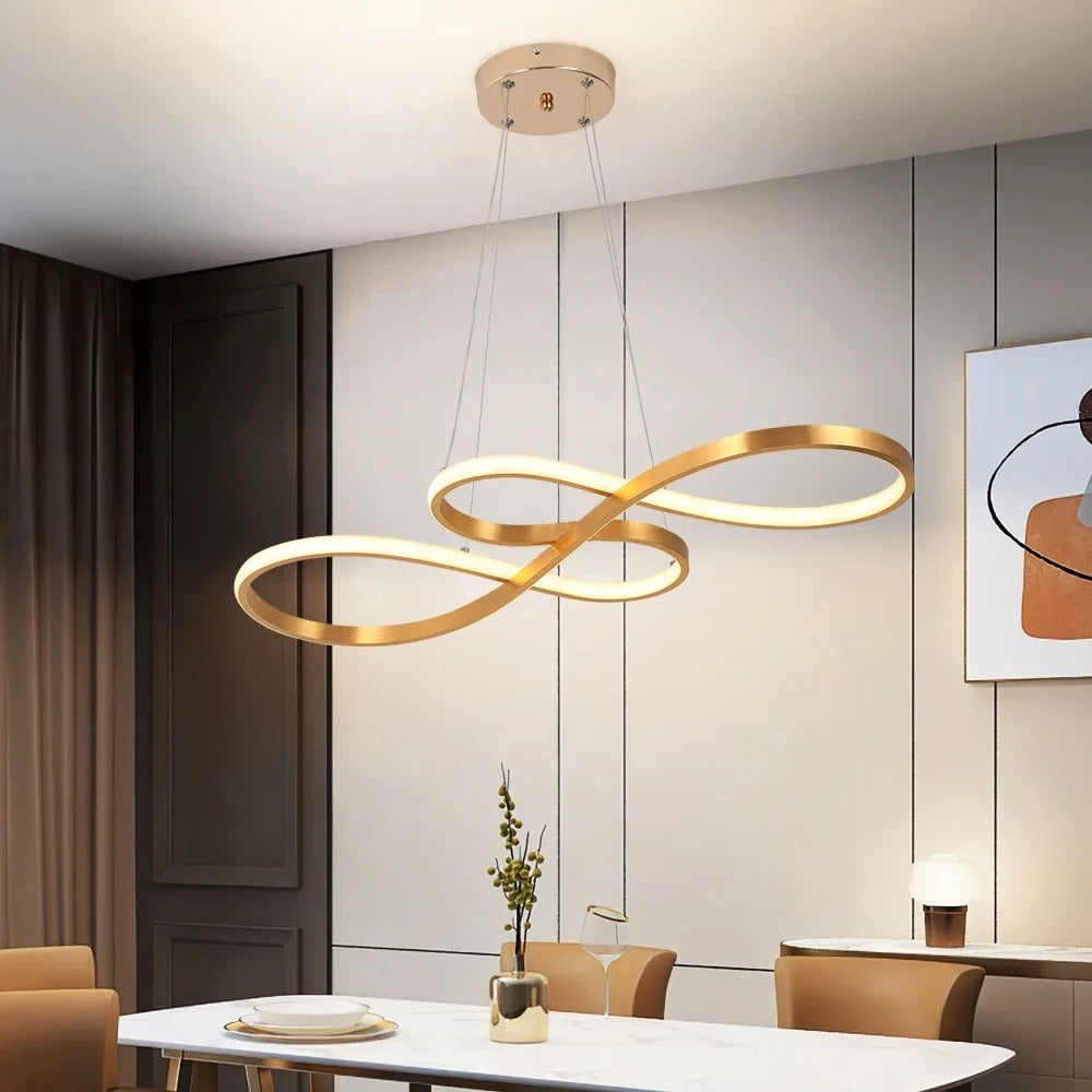 Moderne LED Oppheng i Ringer – Elegant og Futuristisk Design 