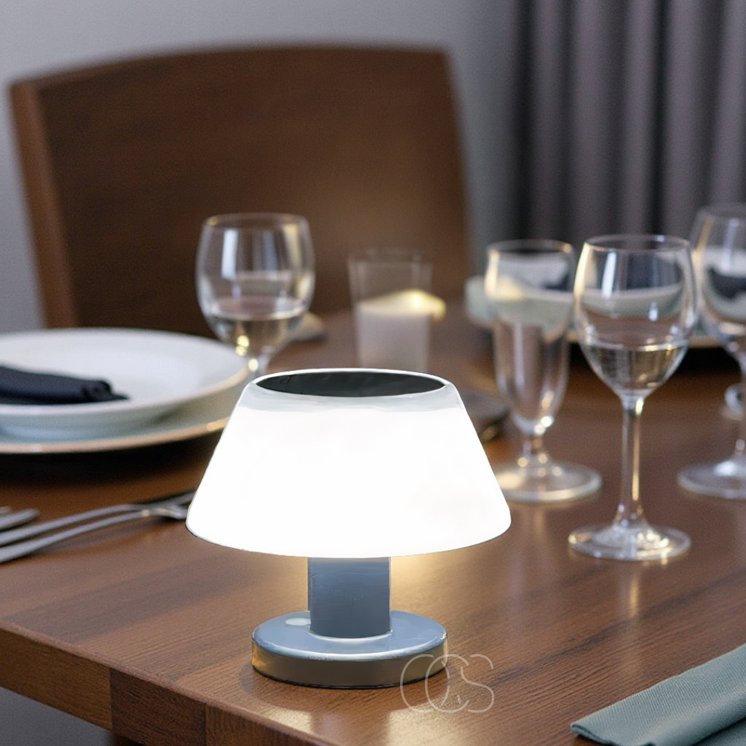 Lámpara de Mesa Solar Sin Cable – Ecológica y Práctica 