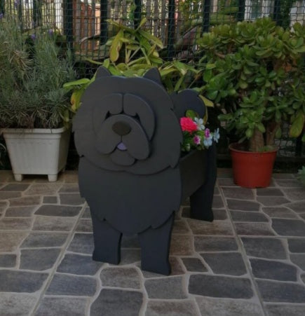 犬の形をしたオリジナルプランター 