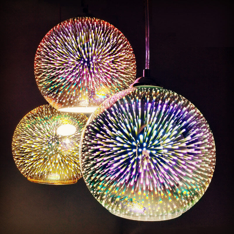 Suspensie Modernă Efect Foc de Artificii – Strălucire Vizuală și Design Trendy 