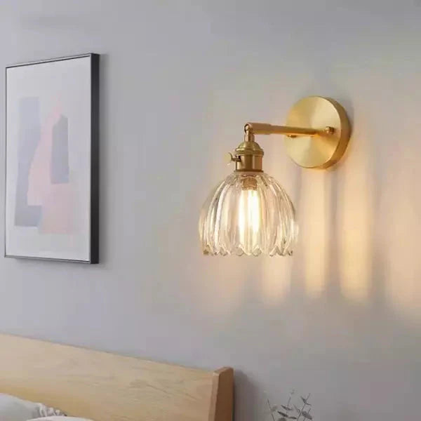 Applique Decorativa da Parete – Fiore in Bocciolo e Atmosfera Romantica 
