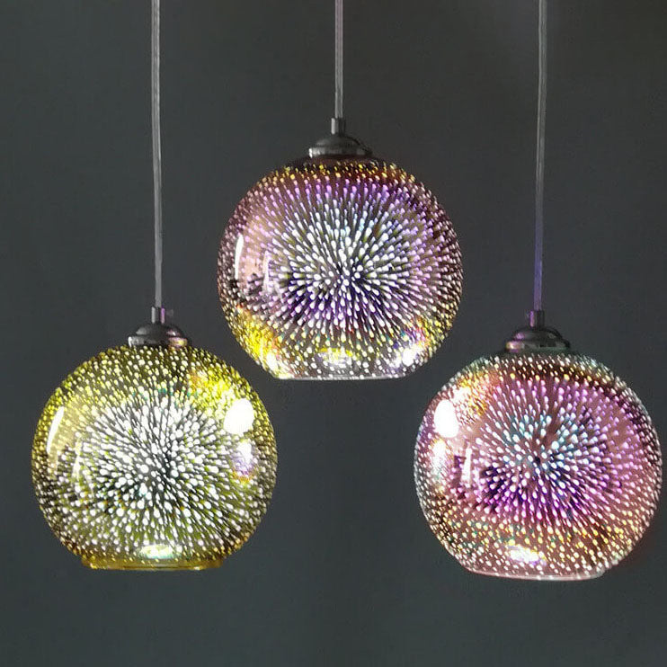 Suspensie Modernă Efect Foc de Artificii – Strălucire Vizuală și Design Trendy 