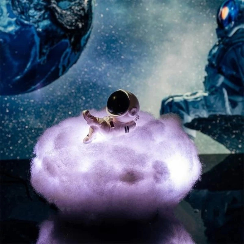 Lámpara Decorativa Nube Astronauta – Escape Luminoso y Mágico 