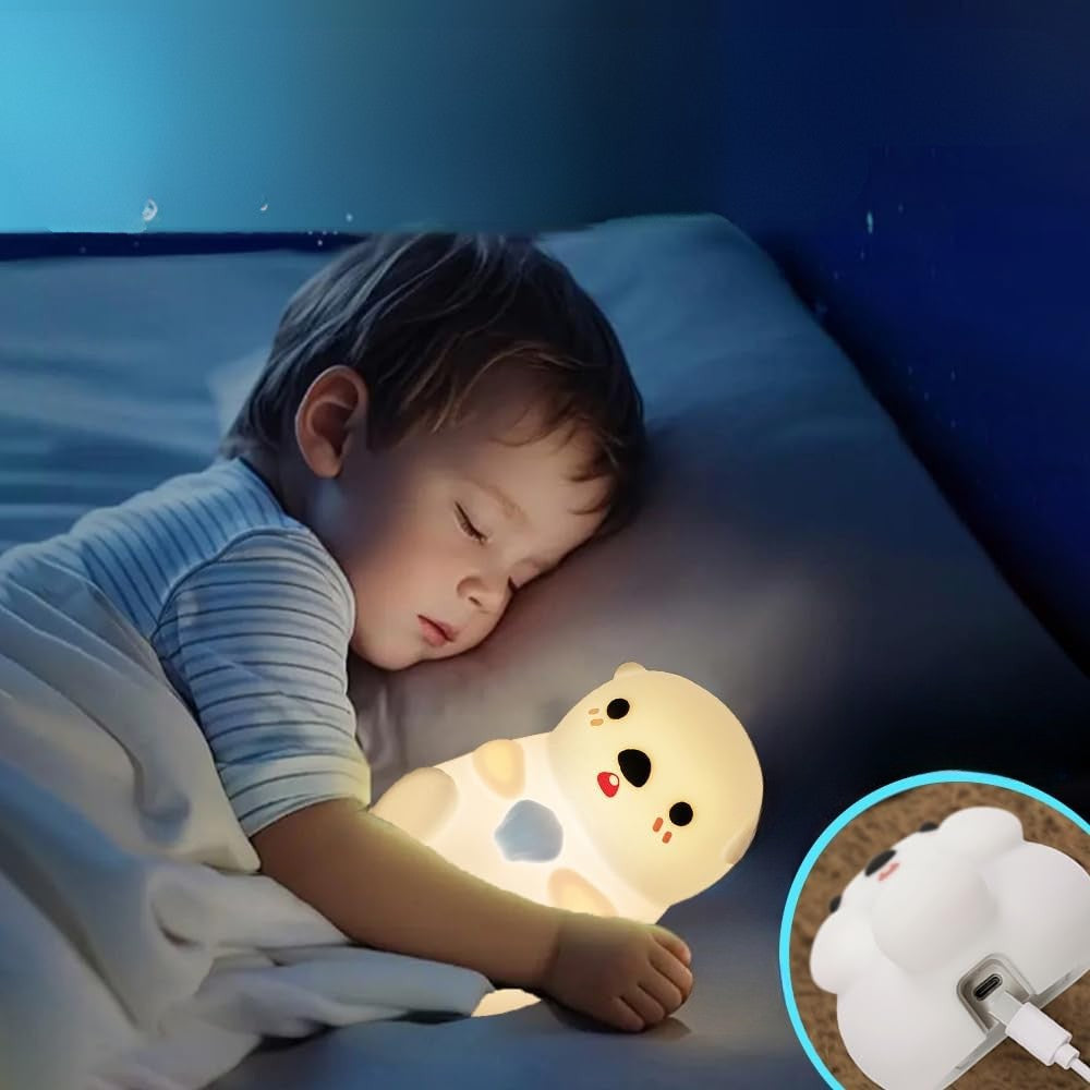Luz nocturna LED – Foca Linda de Silicona Suave 