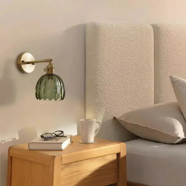 Applique Decorativa da Parete – Fiore in Bocciolo e Atmosfera Romantica 