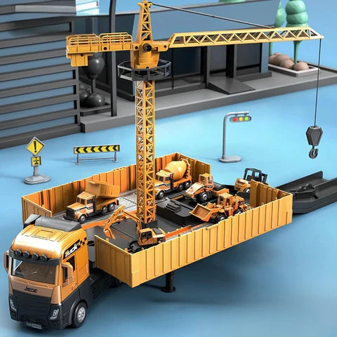 Camion da cantiere 2 in 1 con attrezzi - Creatività e gioco interattivo